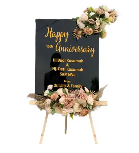 Papan Bunga Akrilik Temu