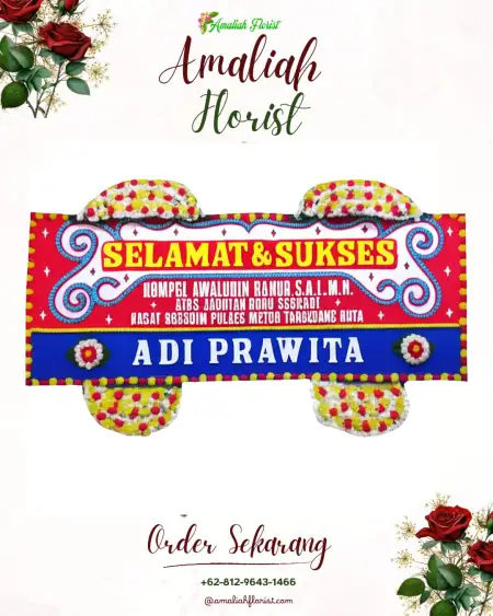 Papan Bunga Ucapan Selamat Temu